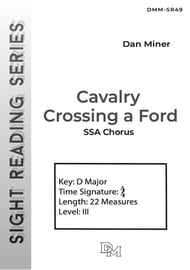 Cavalry Crossing a Ford SSA choral sheet music cover Thumbnail